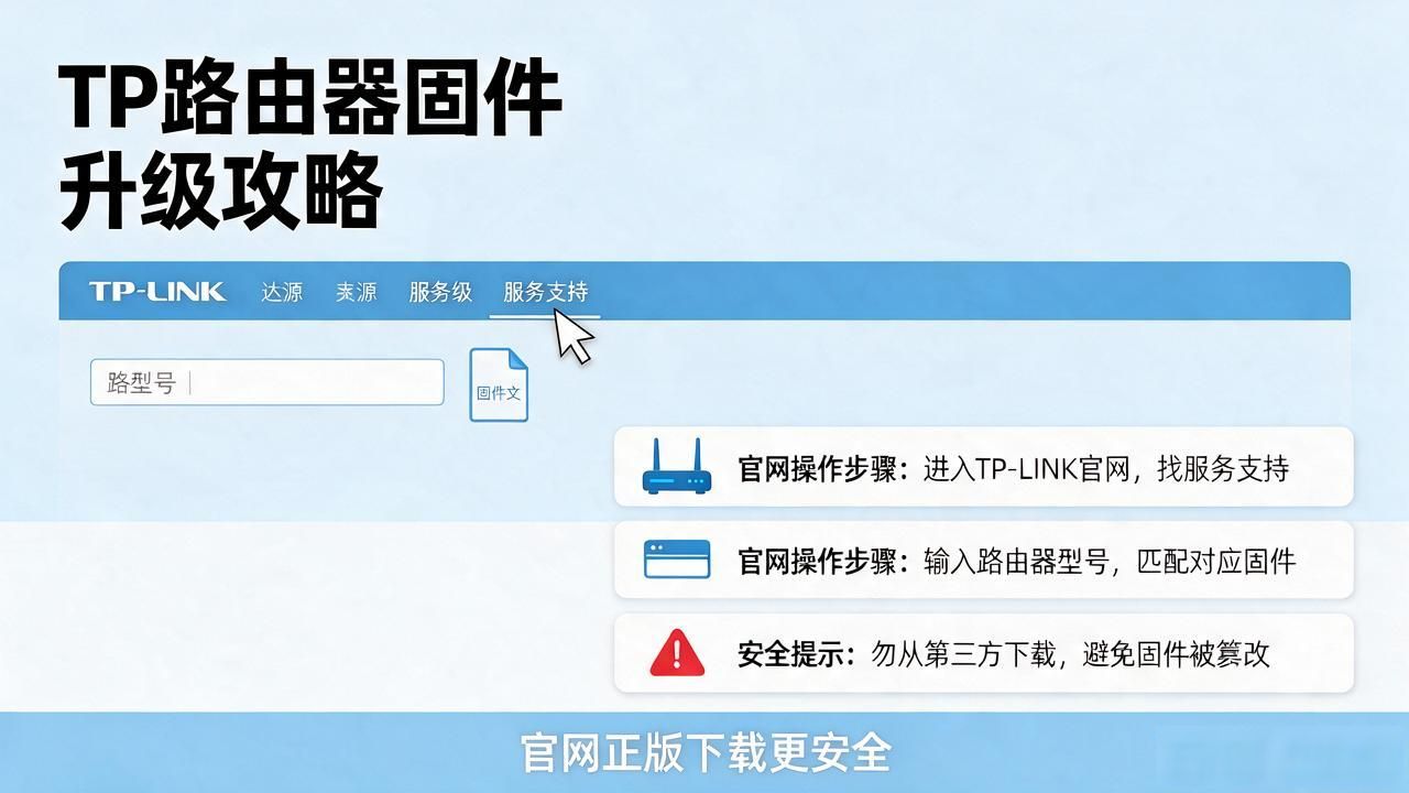 tp官方正版下载升级方法大揭密_TP-LINK路由器固件下载方法_路由器固件更新教程