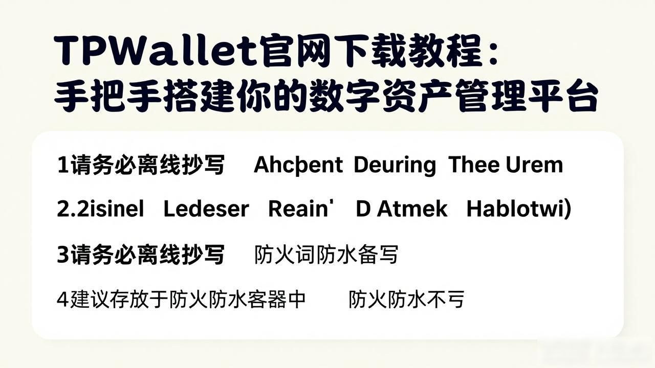 TPWallet官网下载教程：手把手搭建你的数字资产管理平台