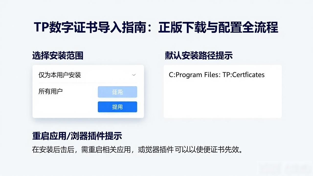 TP数字证书导入指南：正版下载与配置全流程