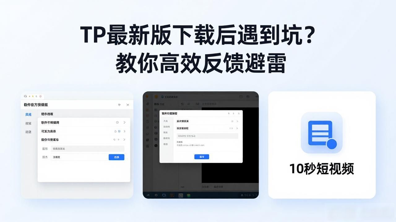 TP最新版下载后遇到坑？教你高效反馈避雷