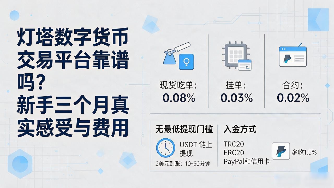 灯塔数字货币交易平台靠谱吗？新手三个月真实感受与费用