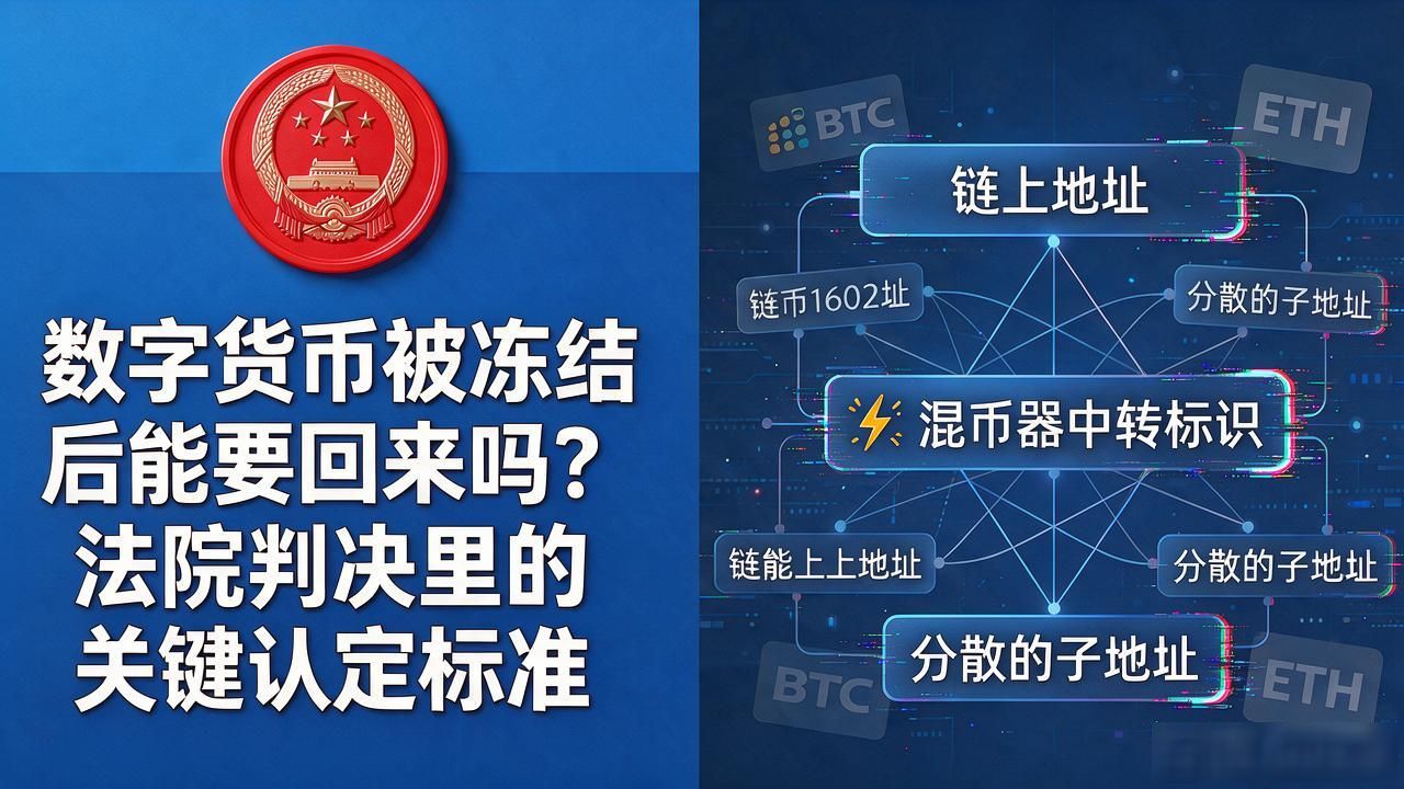数字货币被冻结后能要回来吗？法院判决里的关键认定标准