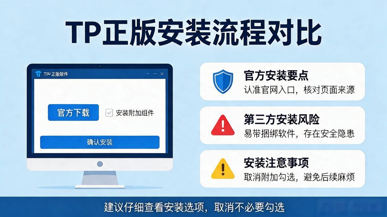 TP正版怎么下？官方与第三方安装全流程对比
