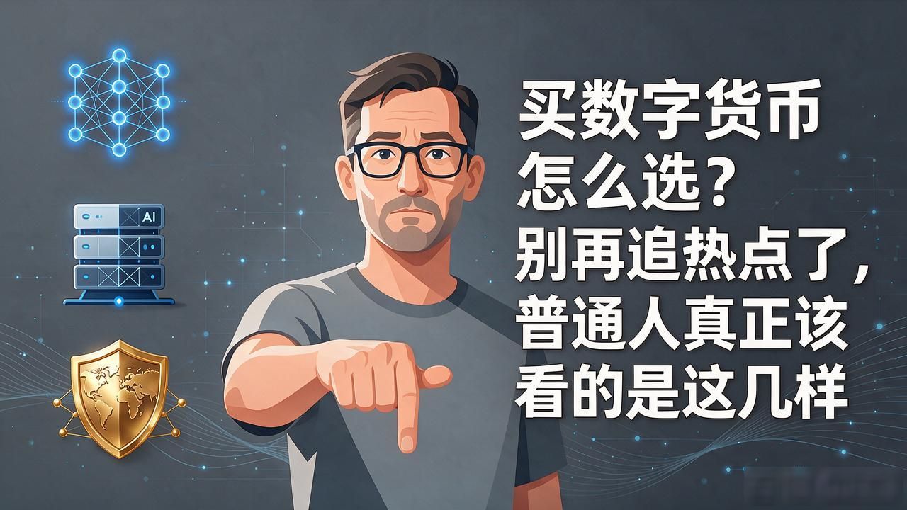 买数字货币怎么选？别再追热点了，普通人真正该看的是这几样